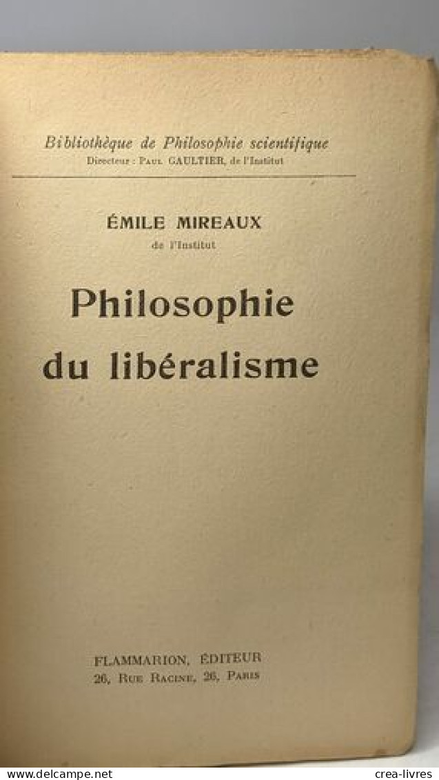 Philosophie Du Libéralisme - Psychology/Philosophy