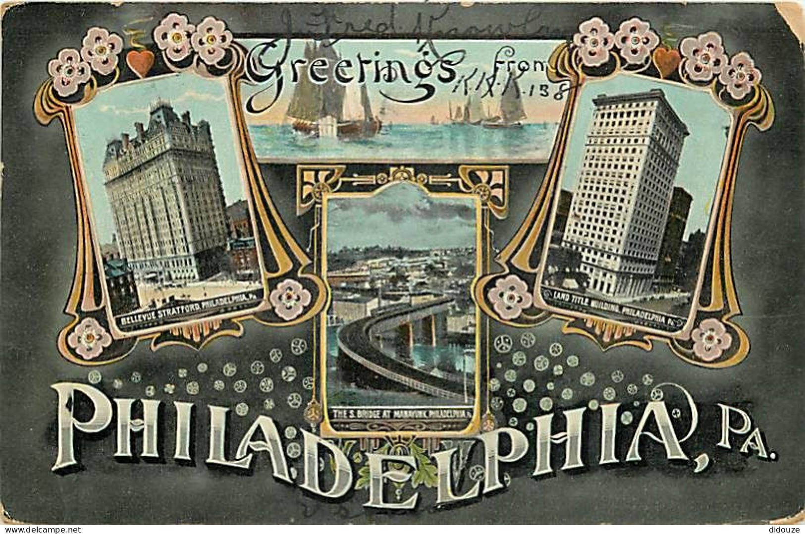Etats-Unis - Philadelphia - Multivues - Colorisée - Voyagée En 1910 - CPA - Voir Scans Recto-Verso - Philadelphia
