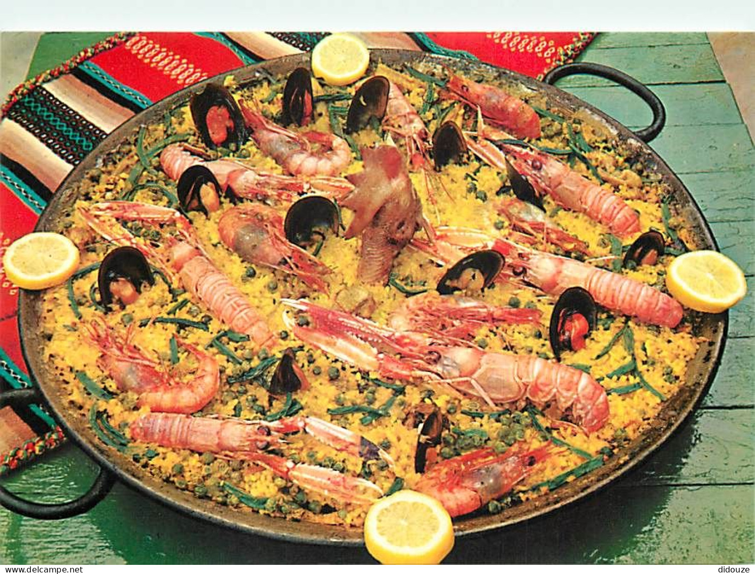 Recettes De Cuisine - Paëlla Valenciana - Gastronomie - CPM - Voir Scans Recto-Verso - Recettes (cuisine)
