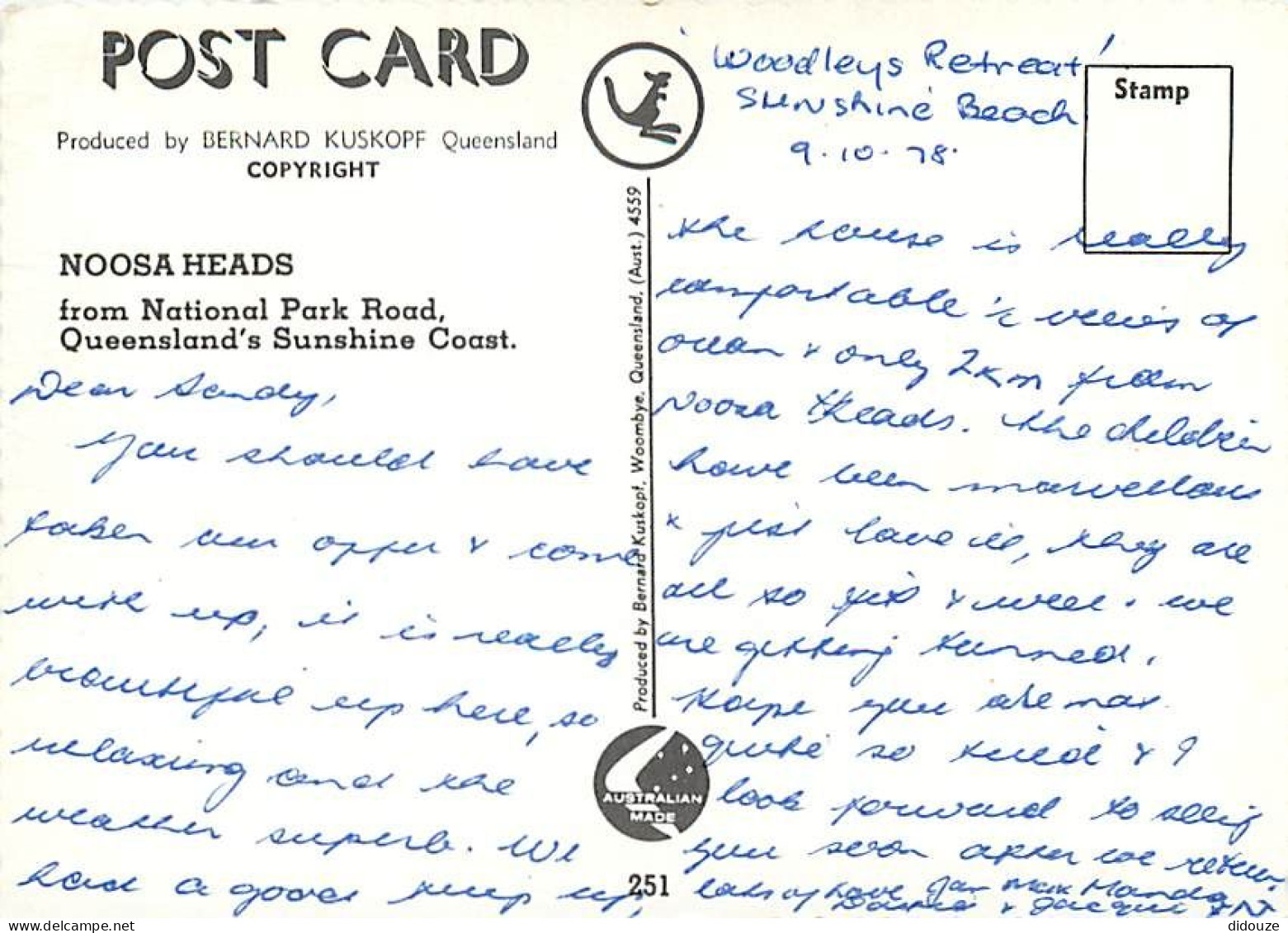 Australie - Australia - Noosa Heads - From National Park Road, Queensland's Sunshine Coast - CPM - Voir Scans Recto-Vers - Other & Unclassified