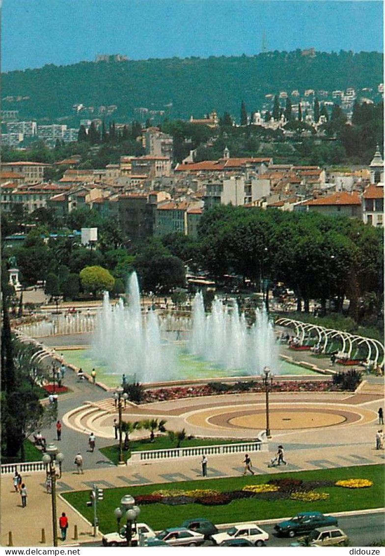 06 - Nice - Le Jardin De L'Esplanade Du Paillon - Automobiles - Jets D'eau - CPM - Carte Neuve - Voir Scans Recto-Verso - Parcs Et Jardins