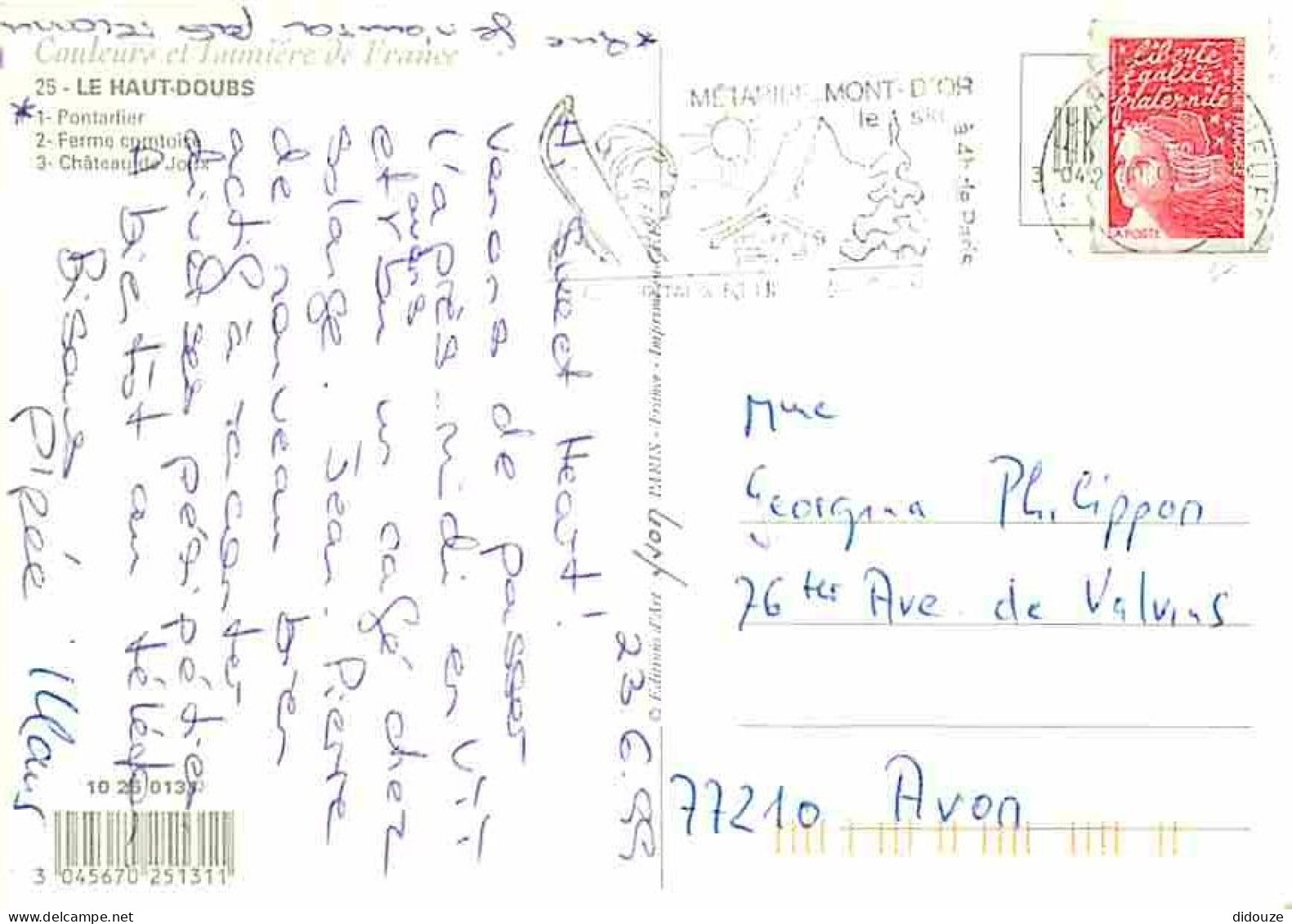 Animaux - Vaches - Haut Doubs - Multivues - Flamme Postale - CPM - Voir Scans Recto-Verso - Vaches