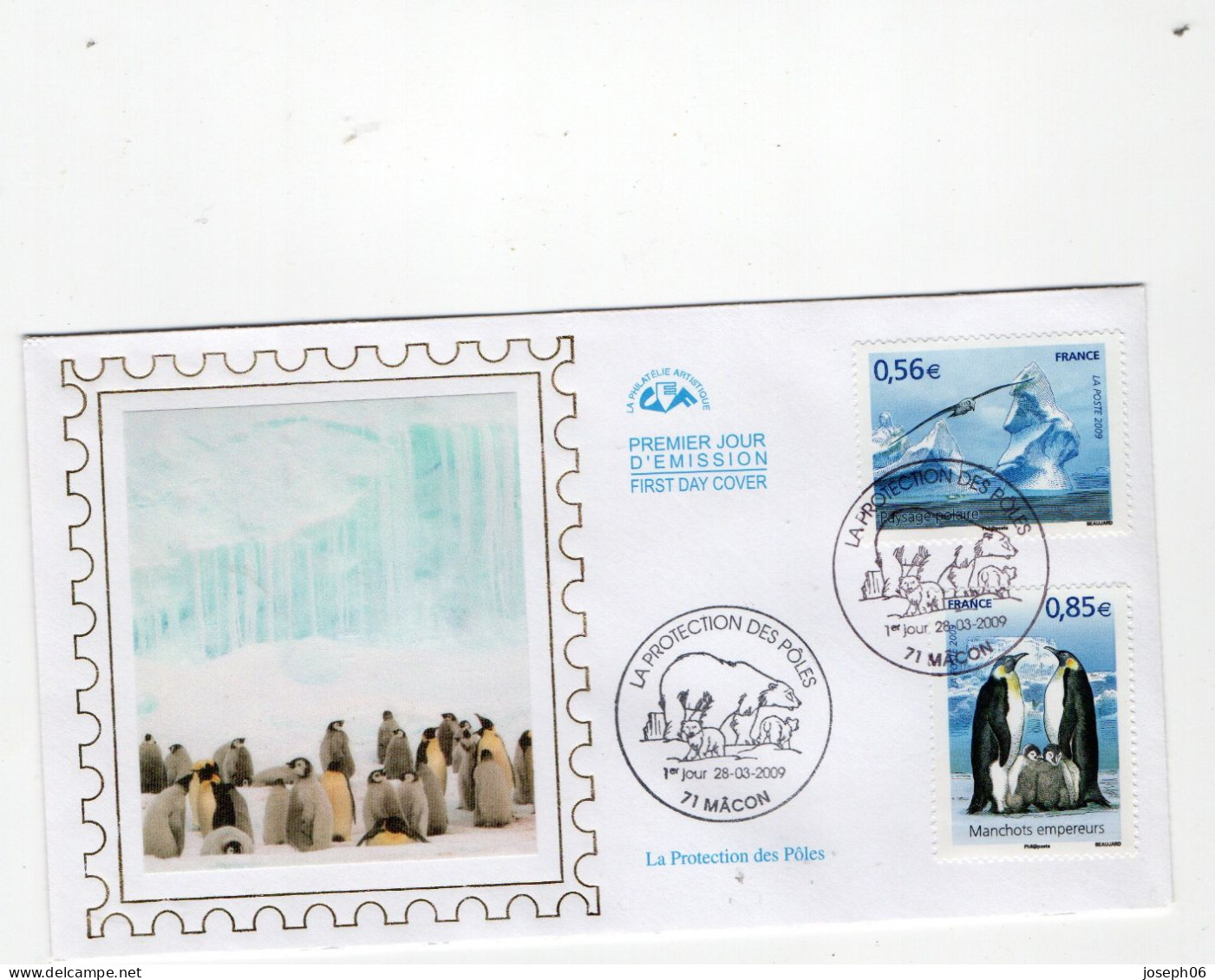 FRANCE    2009  FDC  Y.T. N° 4350  4351  Oblitéré  Frais De Gestion Compris - 2000-2009