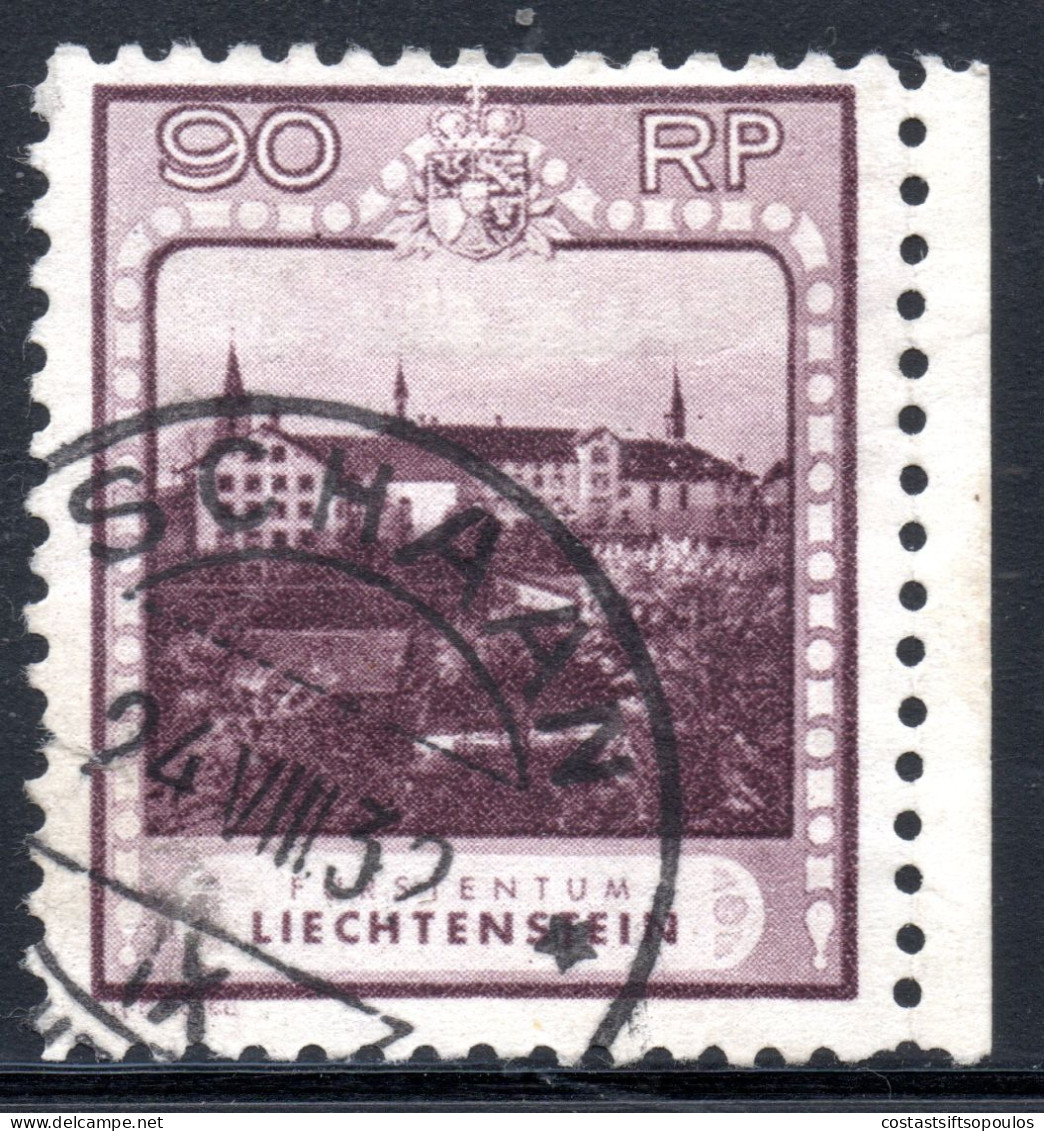 2793. LIECHTENSTEIN. 1930 90 R. SCHELLENBERG PERF. 10.5 # 104 - Gebraucht