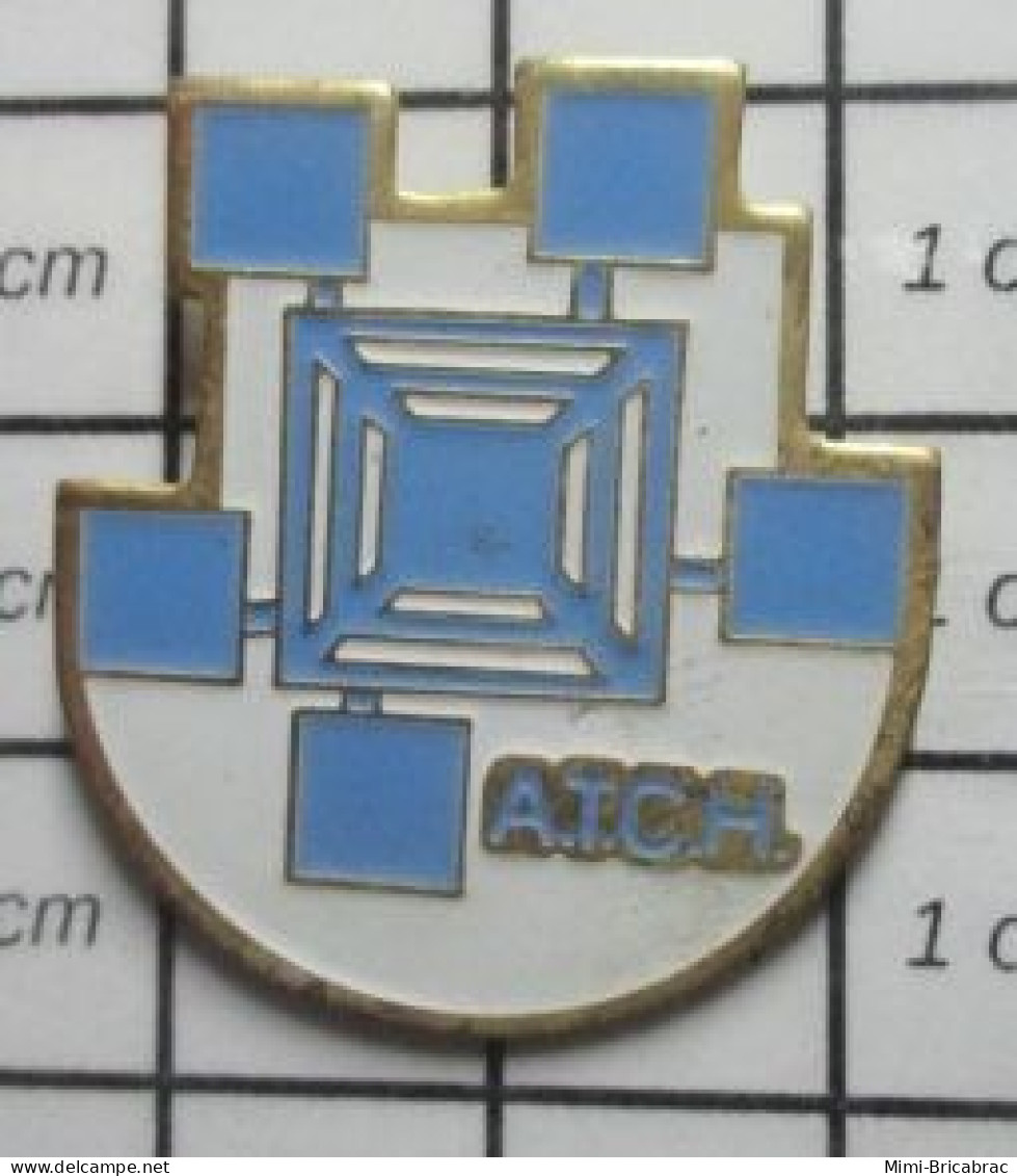 1920 Pin's Pins / Beau Et Rare / ASSOCIATIONS / ATCH Oum ? Association D'enrhumés ? - Associations