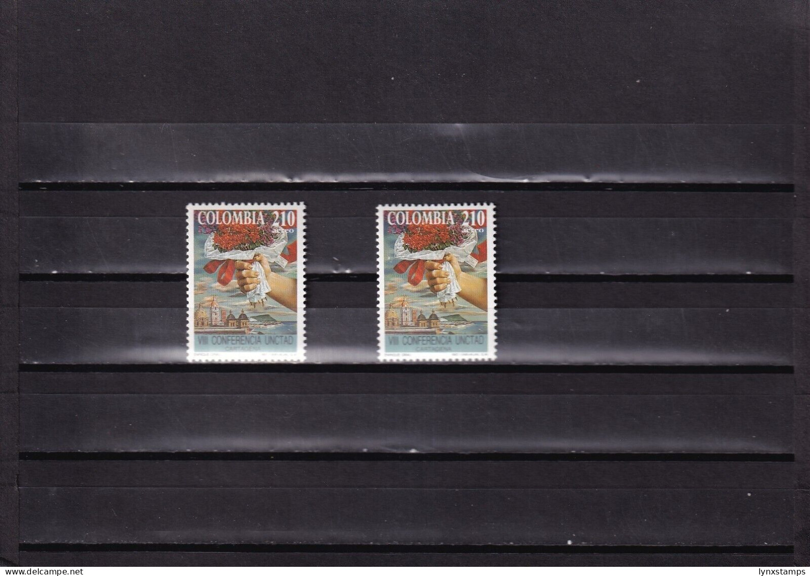 ER03 Colombia 1992 Hand With Bouquet MNH Stamps - Colombie