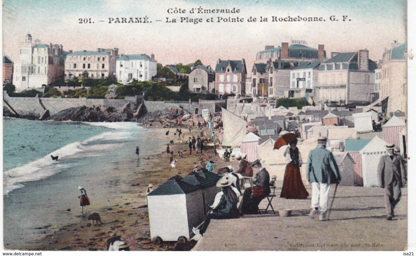 Carte Postale, CPSM PARAME: La Plage Et Pointe De La Rochebonne - Parame