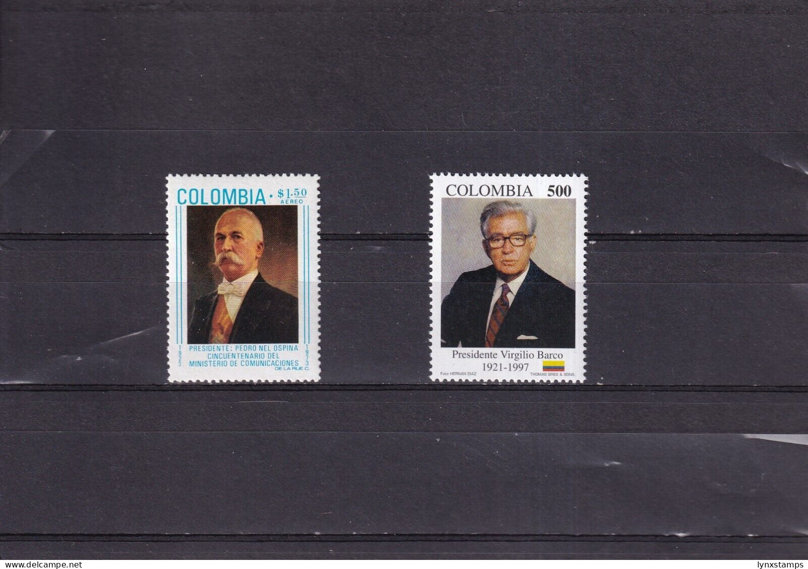 ER03 Colombia 1970s Famous People MNH Stamps - Kolumbien
