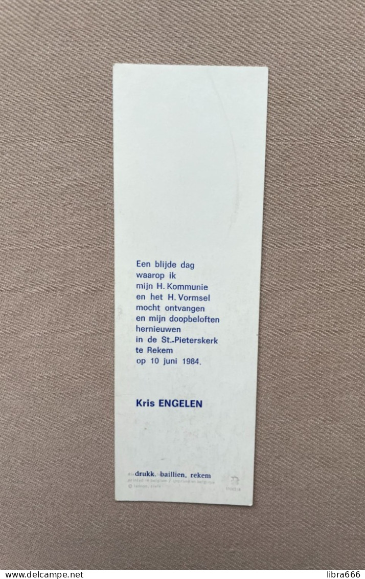 Communie - ENGELEN Kris - 1984 - St.-Pieters - REKEM - Comunión Y Confirmación