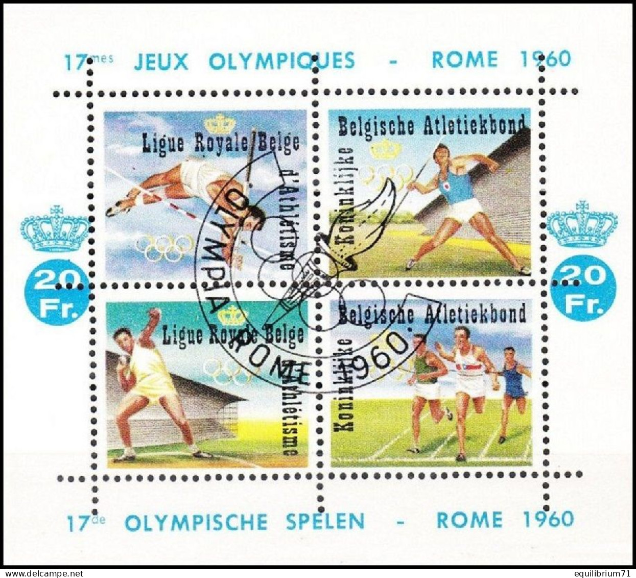 E78** Surchargé/Met Opdruk - Jeux Olympiques De/Olympische Spelen - Rome - NON CATALOGUÉ/NIET GECATALOGEERD - Zomer 1960: Rome