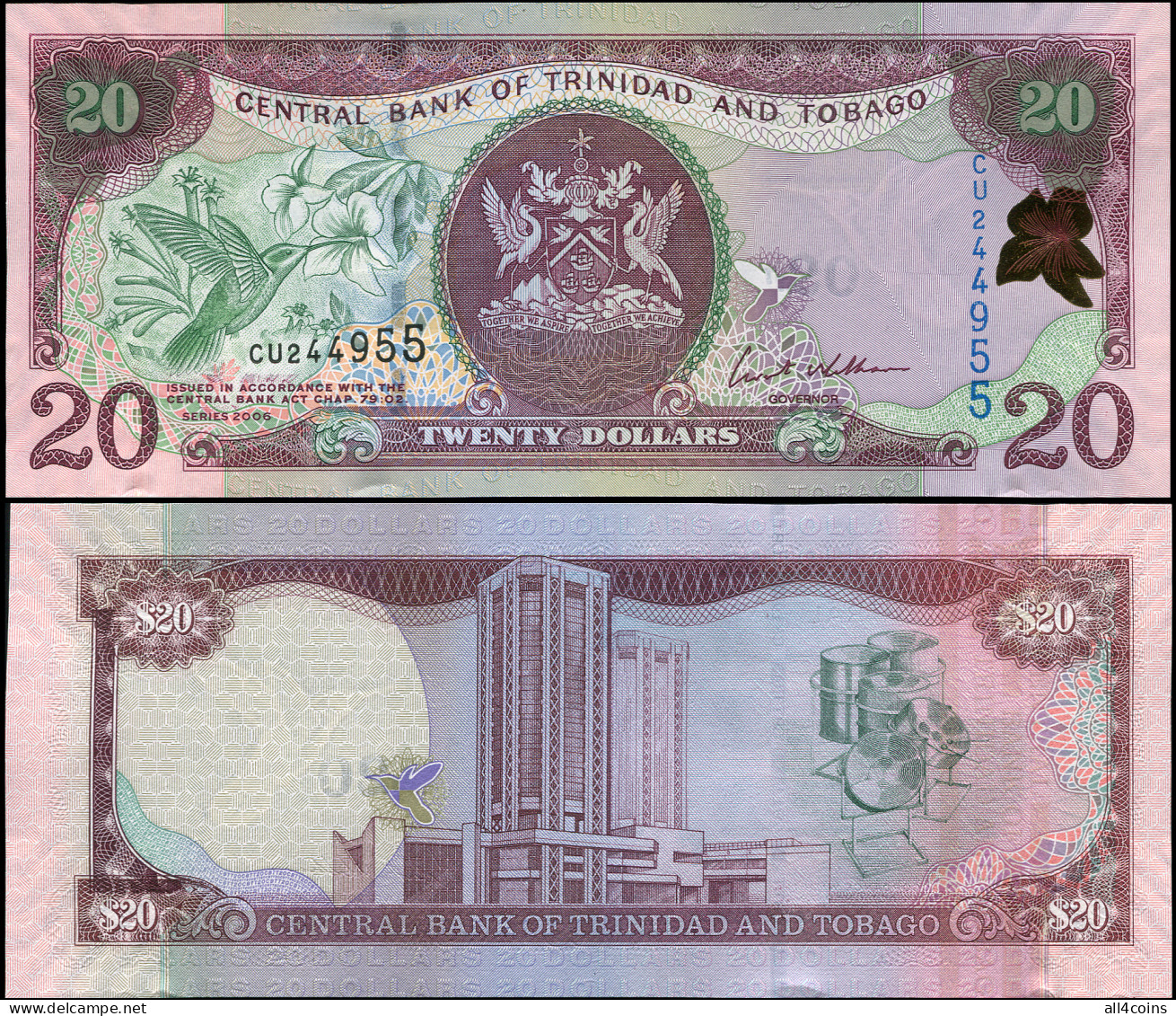Trinidad And Tobago 20 Dollars. 2006 (2007) Unc. Banknote Cat# P.49a - Trinité & Tobago