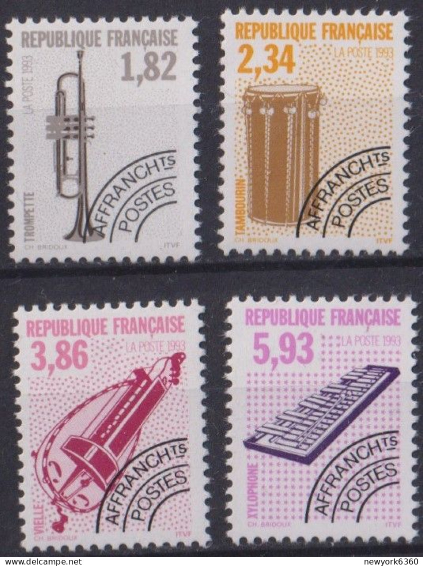 1993 FRANCE PREO N** 228 A 231 MNH - 1989-2008