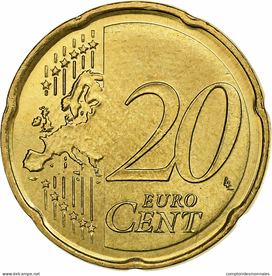 Malte, 20 Euro Cent, The Arms Of Malta, 2008, SUP, Or Nordique - Malta