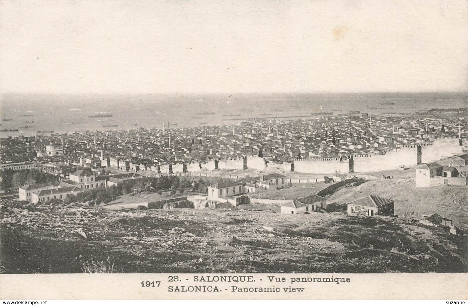 SALONIQUE SALONICA GRECE 1917 - PANORAMIC VIEW N°28 - Griechenland