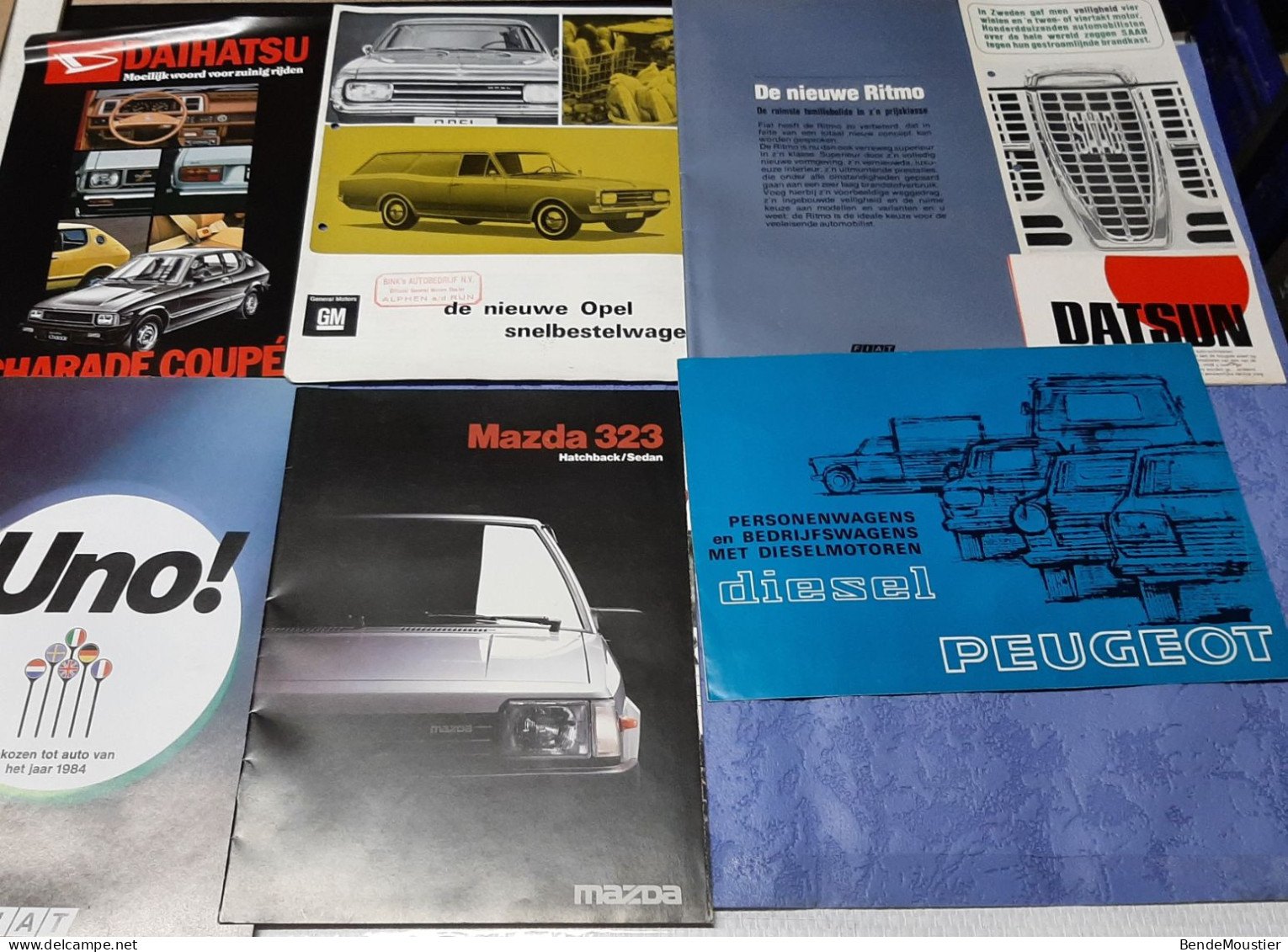 +/- 4.5 Kg Reclame-exemplaren (+/-87ex) Van Auto's Verkocht Bij Dealers Uit De Jaren +/- 1960 & 1970 Enz... LOT VINTAGE - Publicidad