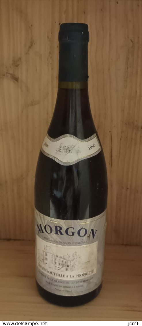Bouteille De Vin " MORGON 1996 " Domaine De La Grange  (_Dv32) - Vino