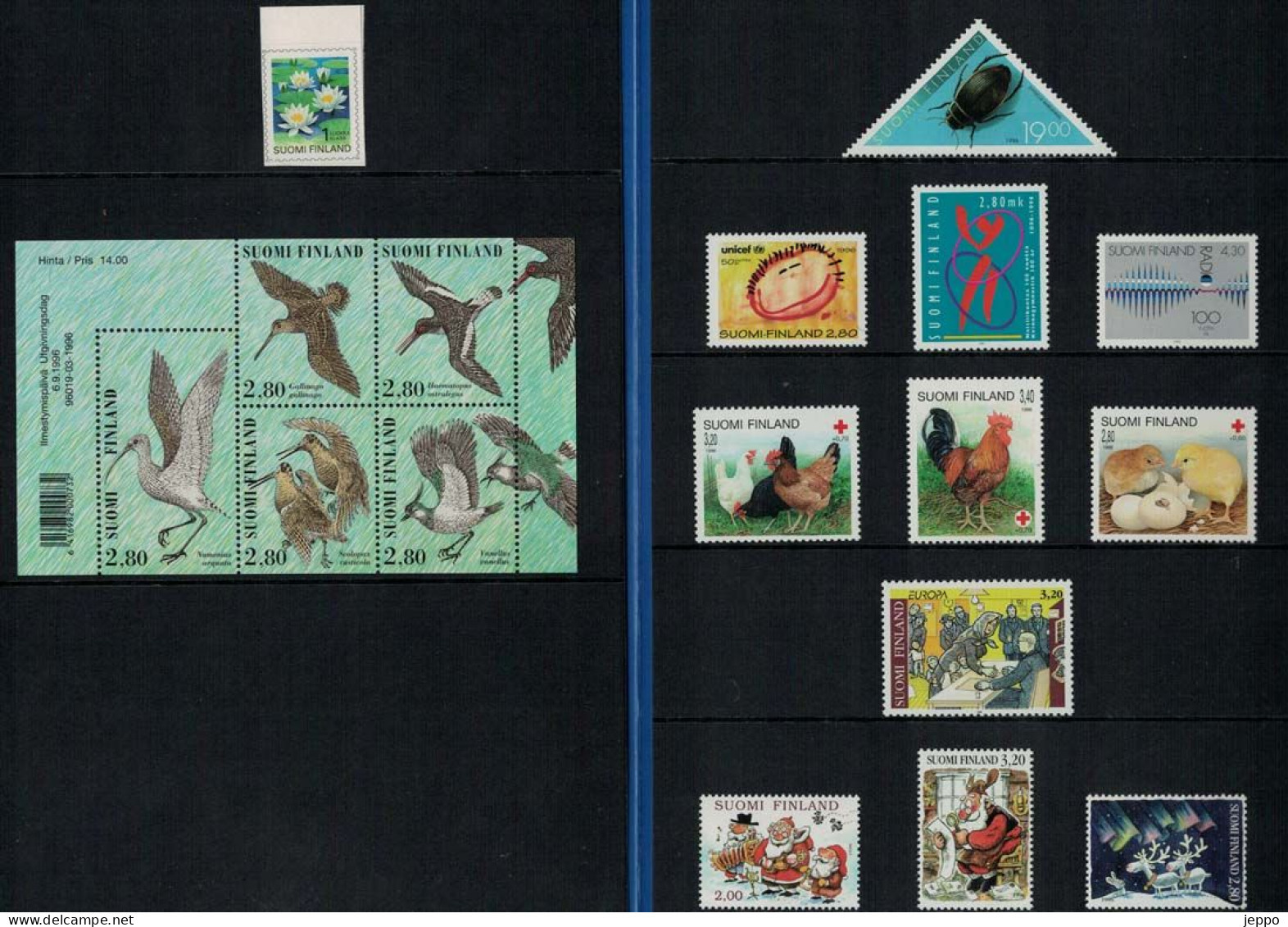 1996 Finland Complete Year Set MNH **, 3 Scans. - Volledig Jaar