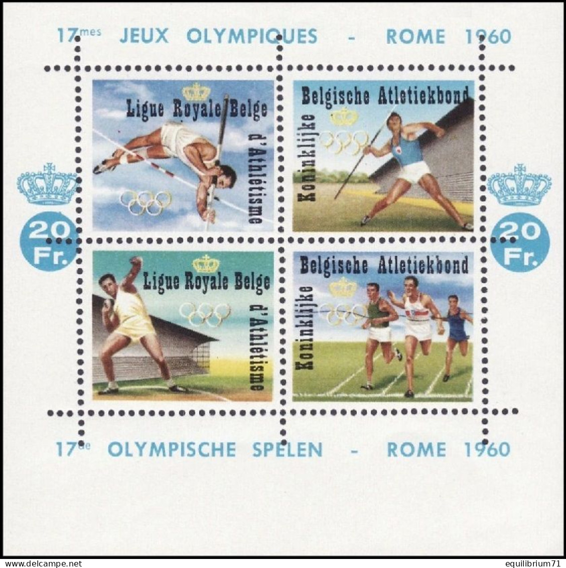 E78** - JO De / OS Van / Olympische Spiele Von / Olympic Games Of - Rome 1960 - Erinnophilie