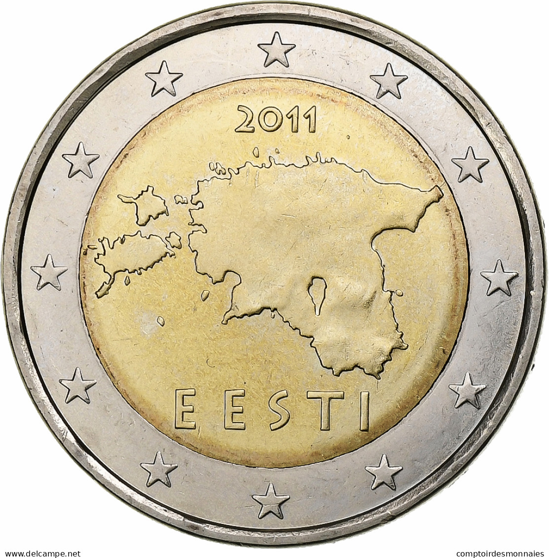 Estonie, 2 Euro, 2011, Vantaa, SPL, Bimétallique, KM:68 - Estonie