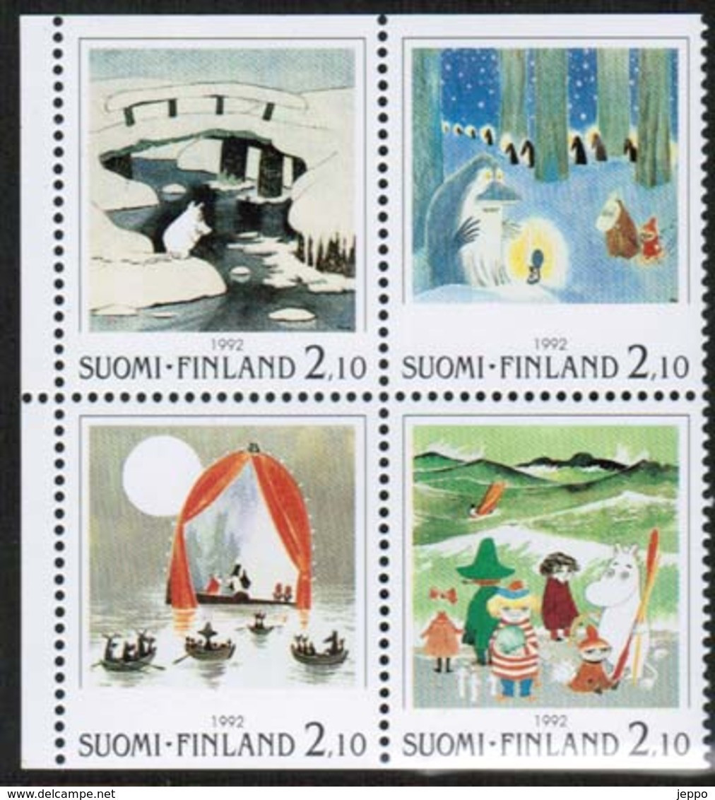 1992 Finland Nordia 93, Moomins Booklet Pane  MNH. - Unused Stamps