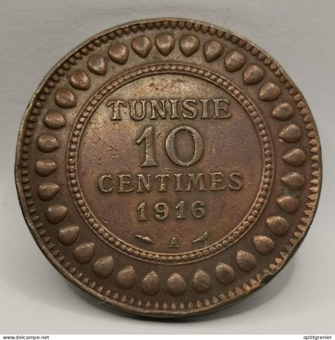 10 CENTIMES 1916 TUNISIE / TUNISIA - Tunesien