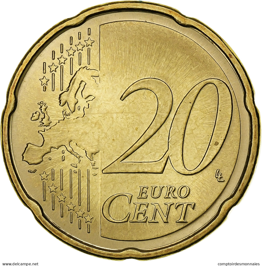 Estonie, 20 Euro Cent, 2011, Vantaa, SPL+, Laiton, KM:65 - Estonie