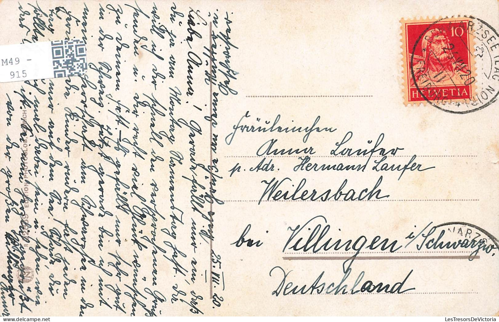 SUISSE - Schwarzsee - Spitzfluh - Carte Postale Ancienne - Autres & Non Classés