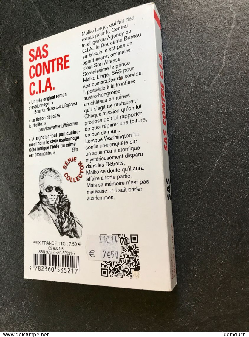 SAS Contre C.I.A.    GERARD DE VILLIERS (Edition Limitée) - SAS