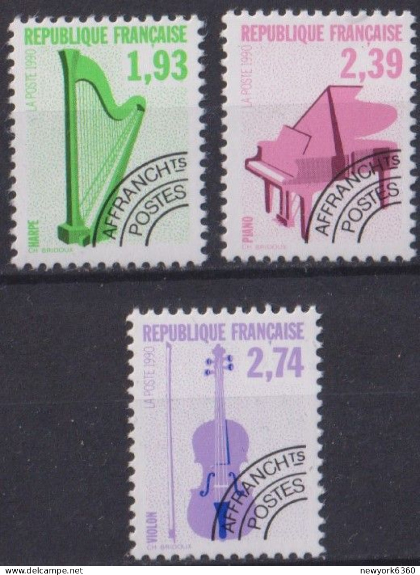 1990 FRANCE PREO N** 210 A 212 MNH - 1989-2008