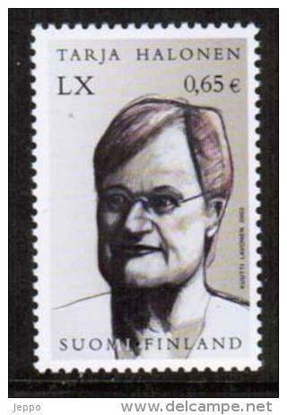 2003 Finland, President Tarja Halonen MNH. - Unused Stamps