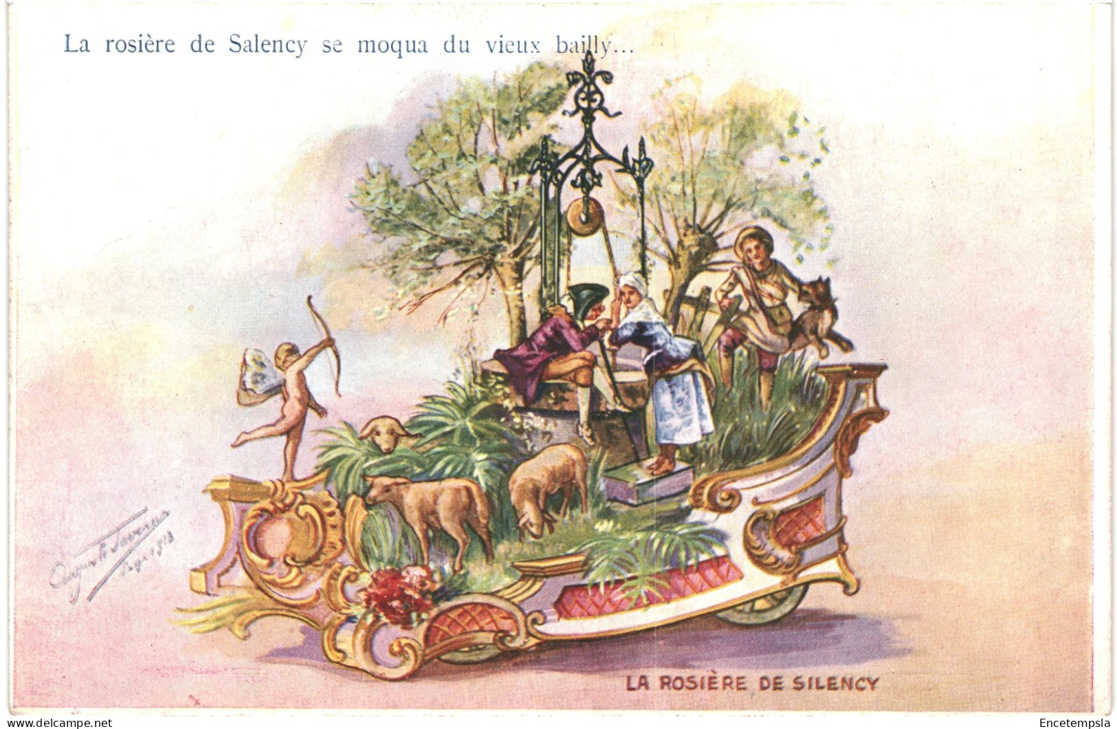 CPA Carte Postale Chromo De Auguste Javaux, Liège 1913, La Rosière De Silency Animée VM79048 - Liege