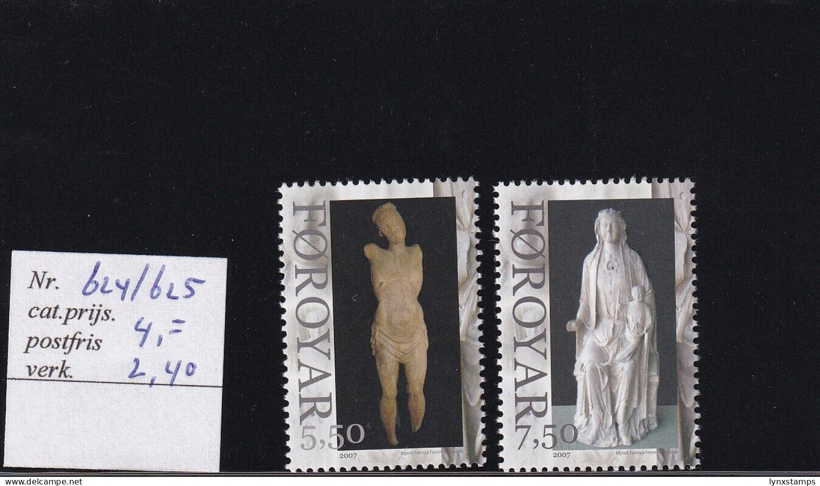 SA03 Faroe Islands 2007 Maria & Kristus Mint Stamps - Faeroër