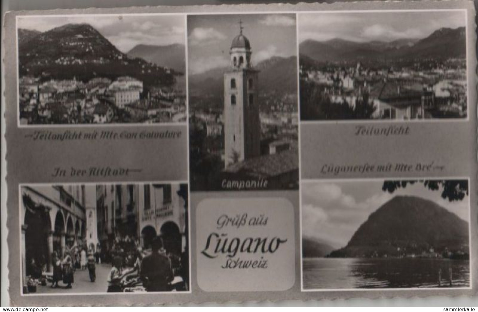 46628 - Schweiz - Lugano - U.a. In Der Altstadt - Ca. 1955 - Autres & Non Classés