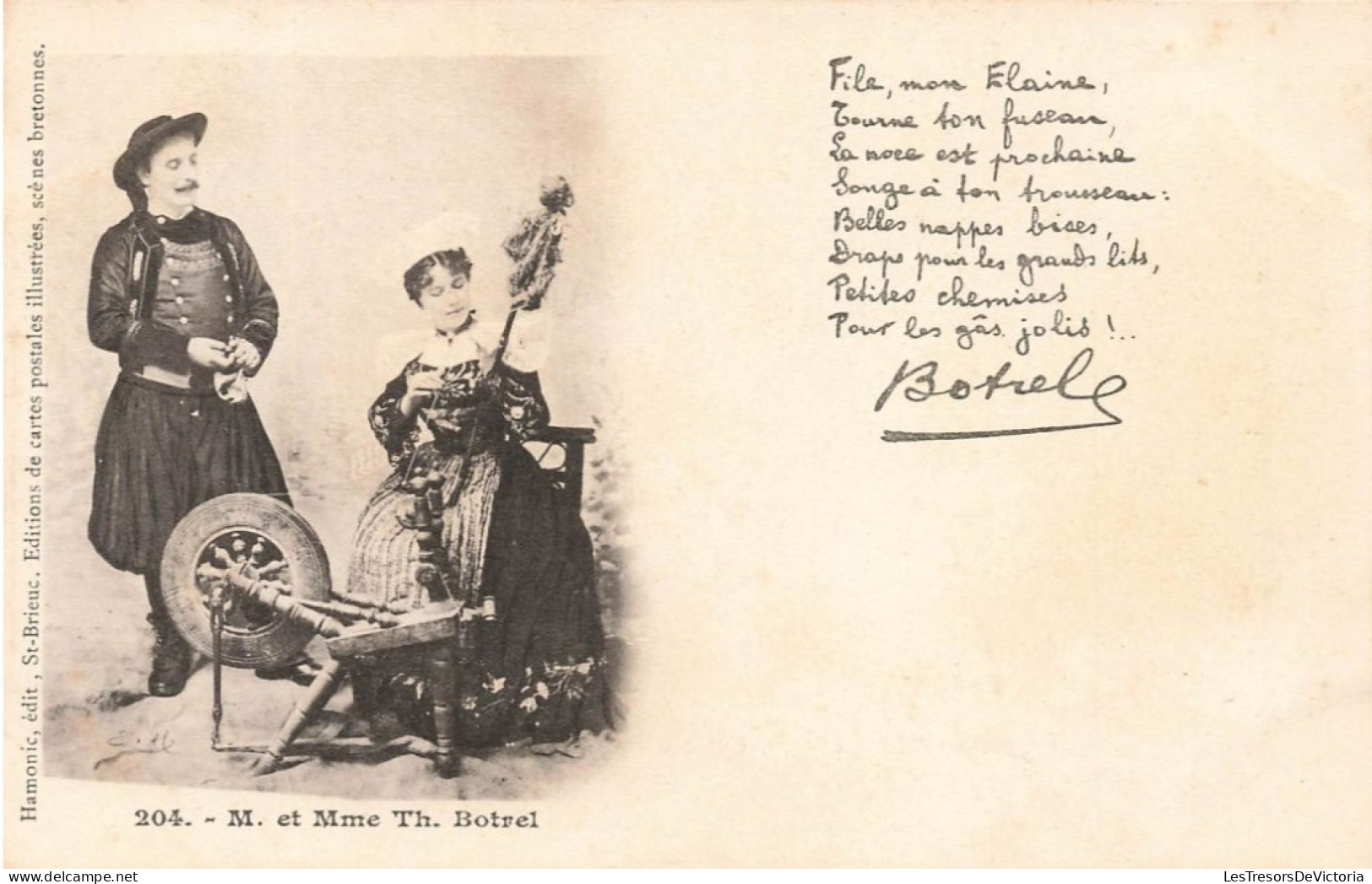 SPECTACLE - Théâtre - M. Et Mme Th. Botrel - Carte Postale Ancienne - Theatre