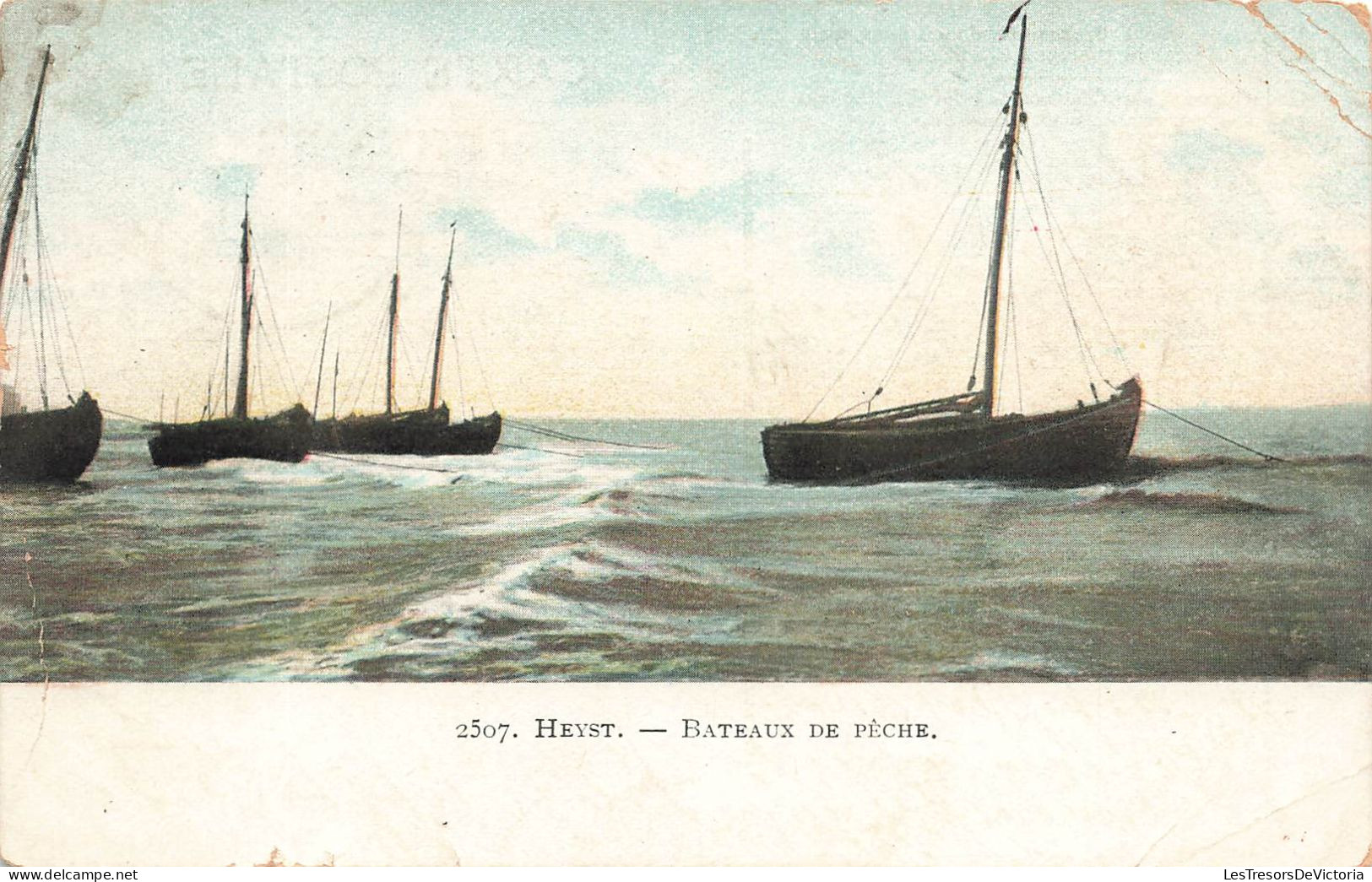 BELGIQUE - Heyst - Bateaux De Pêche - Carte Postale Ancienne - Heist