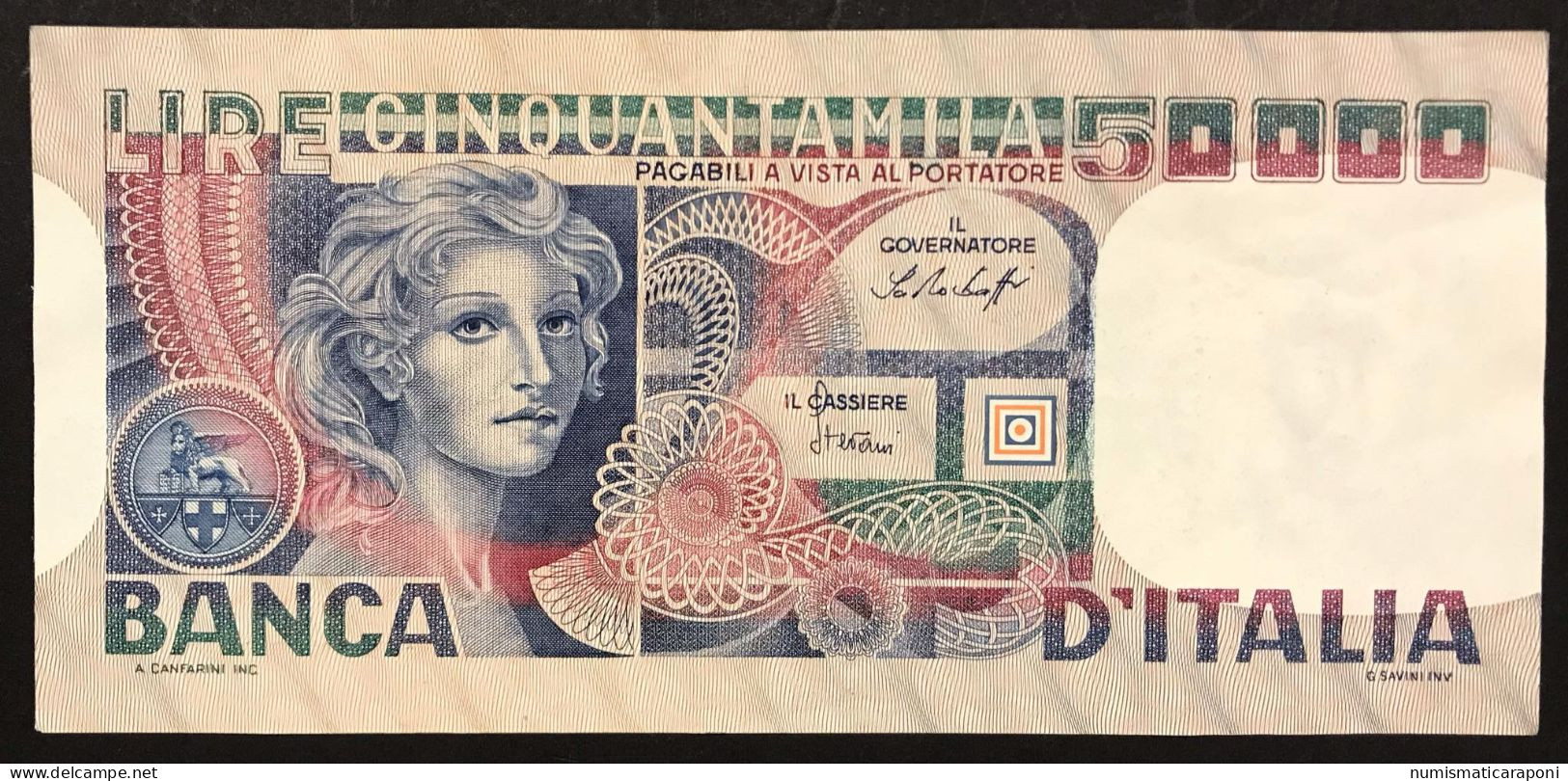 50000 Lire Volto Di Donna 23 10 1978 Bb/spl Naturale  LOTTO 368 - 50000 Liras