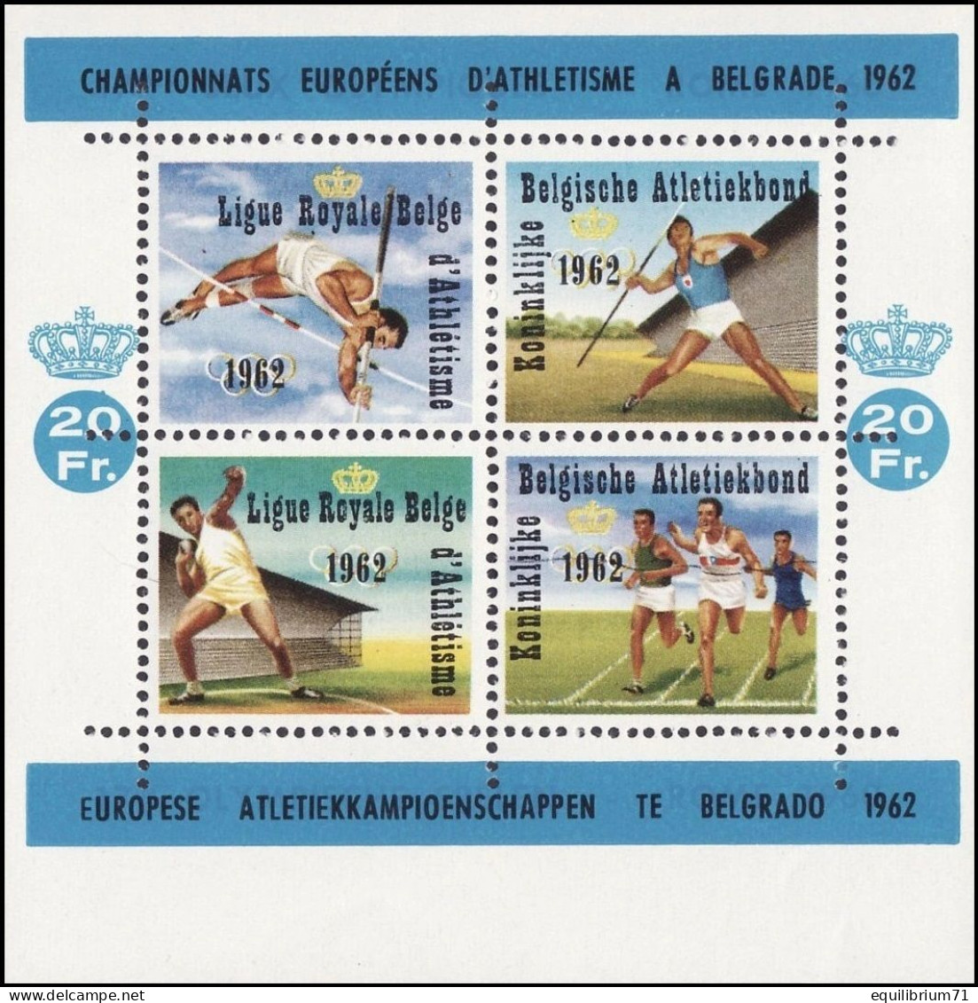 E86** - Championnats D'Europe D'athlétisme à Belgrade / Europese Atletiekkampioenschappen Te Belgrado - 1962 - Athletics