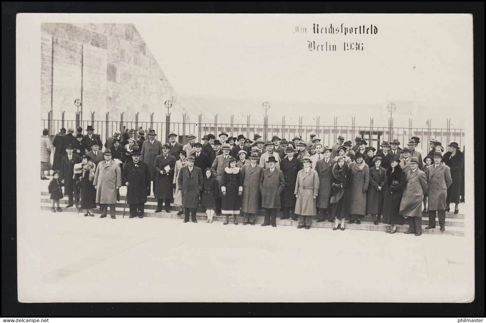 Foto AK Reichssportfeld SSt Olympia Ringe Glocke BERLIN 25.10.1936, Beschriftet - Partidos Politicos & Elecciones