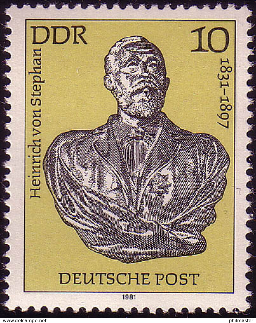 2579 Heinrich Von Stephan ** Postfrisch - Neufs