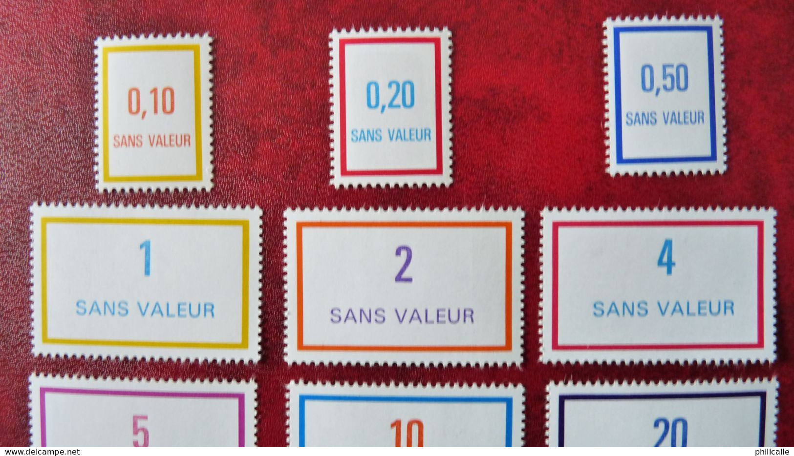 Série Complète France Timbres Fictifs Emission De 1989 Sans Valeur N° F241 à F251 N** - Ficticios