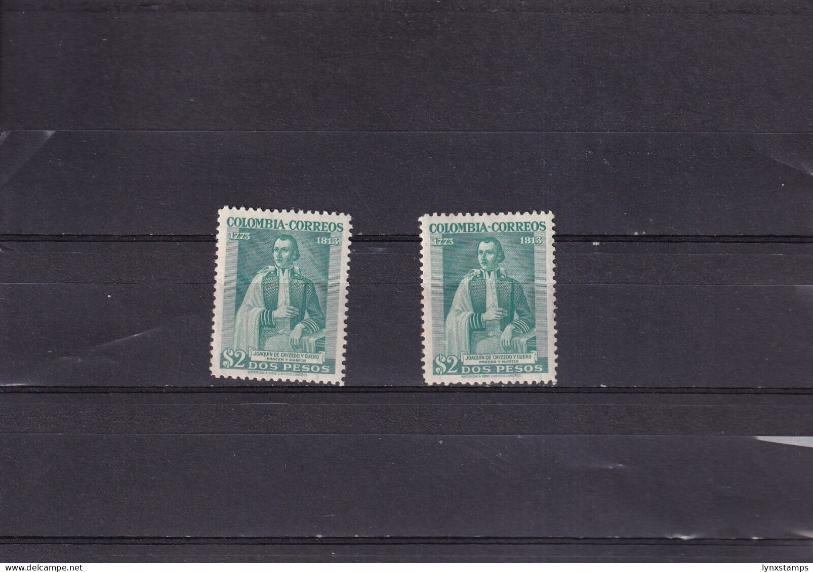 ER03 Colombia 1946 Joaquin De Caycedo Y Cuero MNH Stamps - Neufs