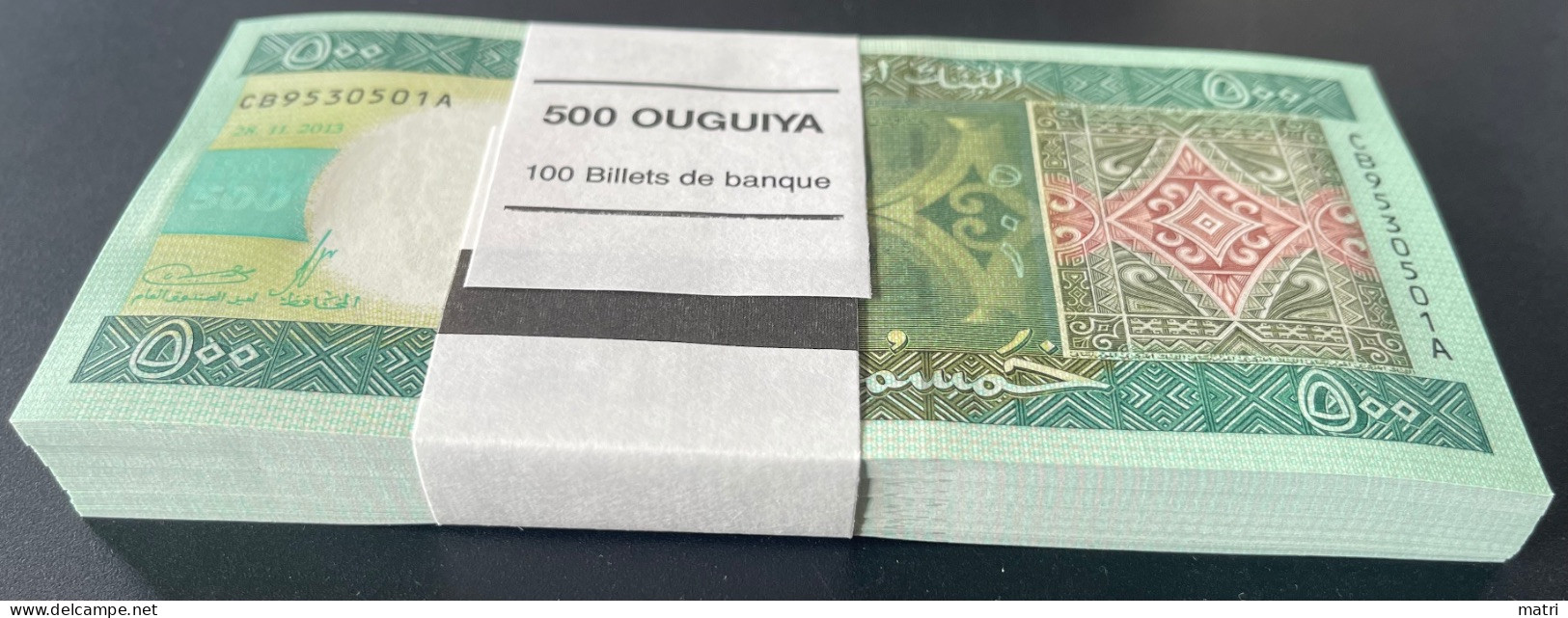 Mauritania 500 Ouguiya 2013 Bundle (100 Pcs) P-18 UNC - Mauritanien