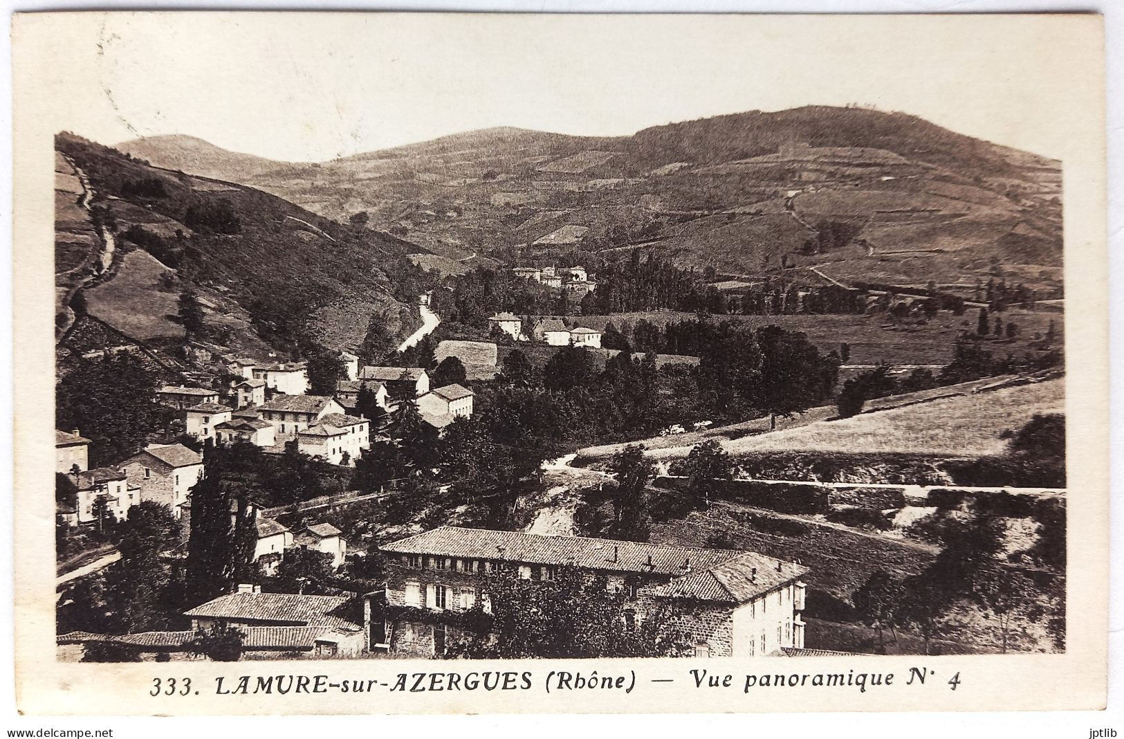 CPA Carte Postale / 69 Rhône, Lamure-sur-Azergues / X. Goutagny, édit. - 333 / Vue Panoramique N° 4. - Lamure Sur Azergues