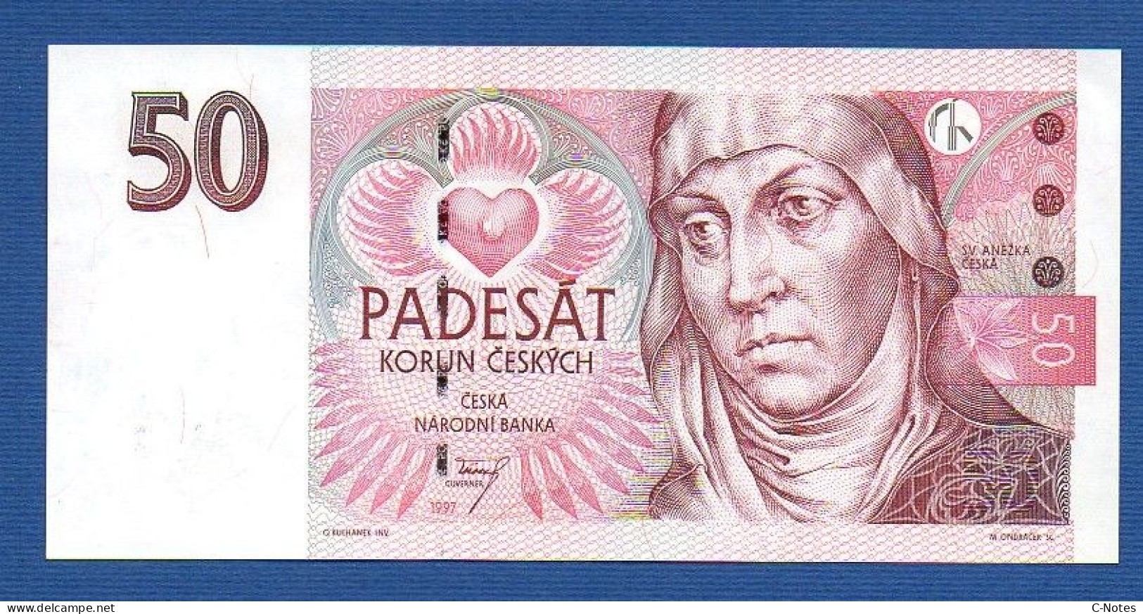 CZECHIA - CZECH Republic - P.17c – 50 Korun 1997 XF/aUNC, S/n E69 071600 - Tsjechië