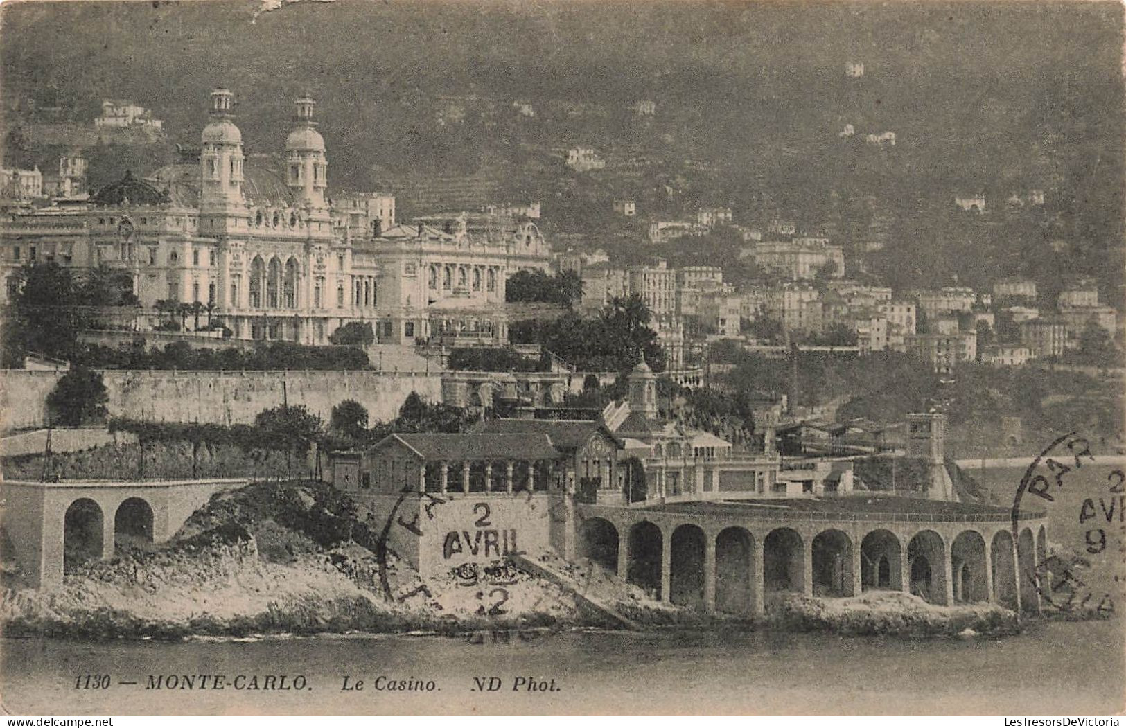 MONACO - Monte Carlo - Le Casino - N D Phot - Vue D'ensemble De La Ville - Carte Postale Ancienne - Monte-Carlo