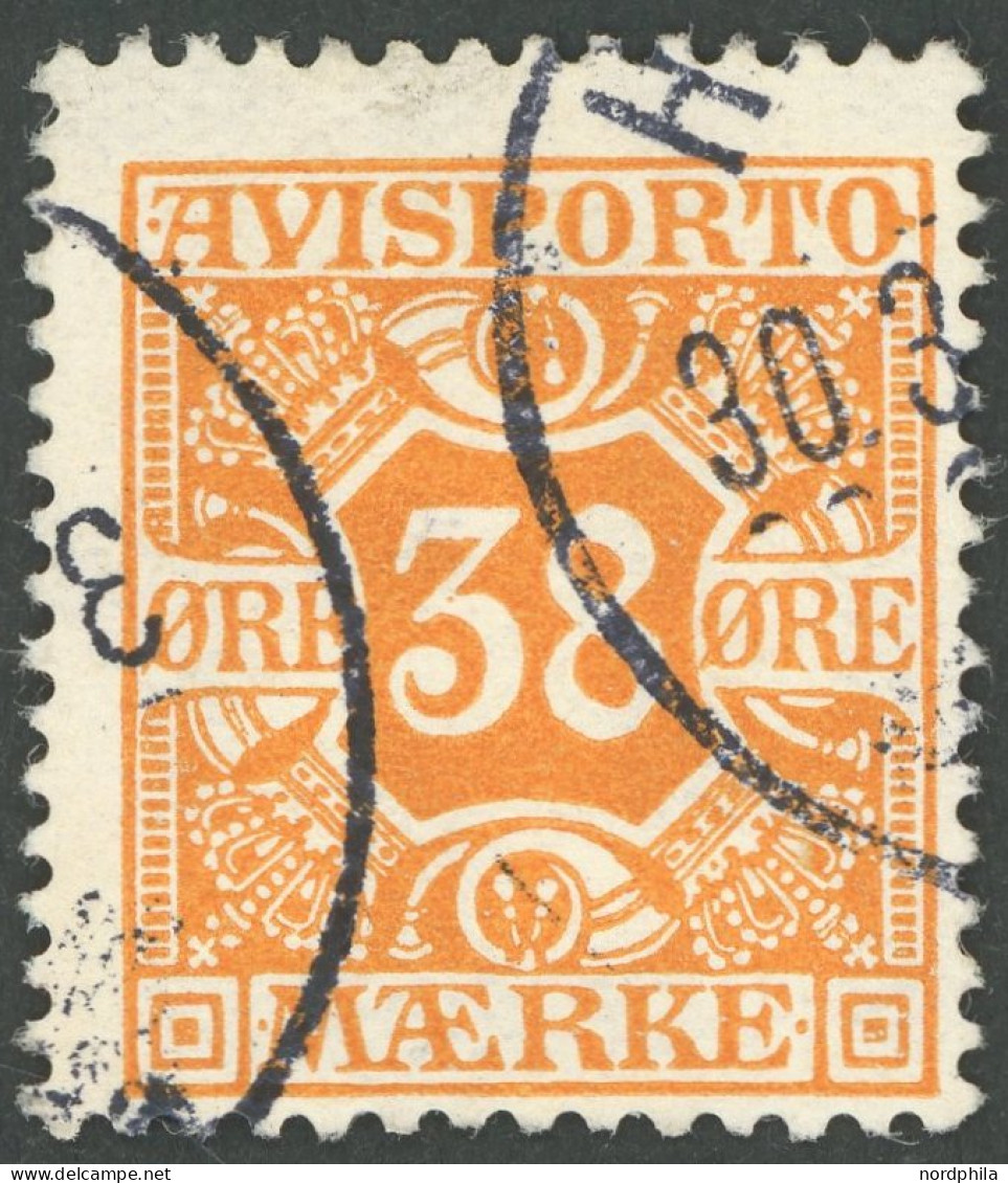 VERRECHNUNGSMARKEN V 6Y O, 1914, 30 Ø Orange, Wz. 2, Pracht, Mi. 120.- - Fiscaux