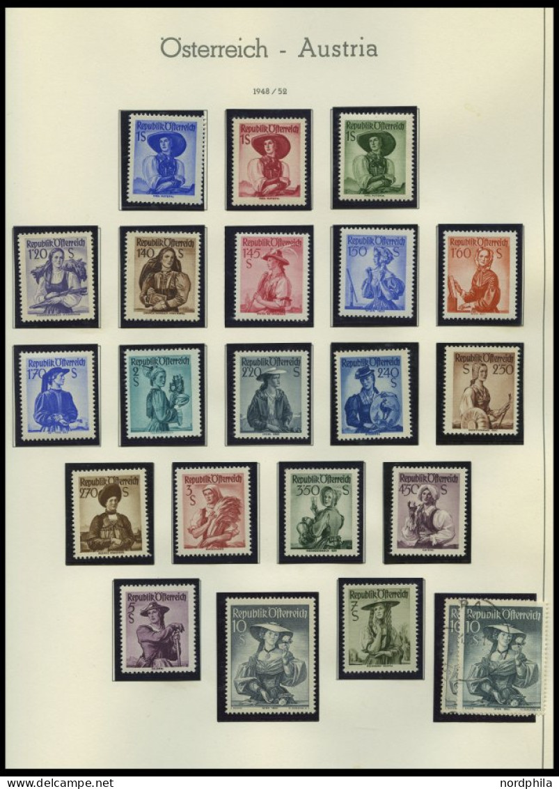 SAMMLUNGEN **, Komplette Postfrische Sammlung Österreich Von 1945 (ab Mi.Nr. 660) Bis 1993 In 2 Leuchtturm Alben Mit All - Sammlungen