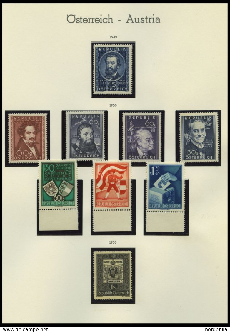 SAMMLUNGEN **, Komplette Postfrische Sammlung Österreich Von 1945 (ab Mi.Nr. 660) Bis 1993 In 2 Leuchtturm Alben Mit All - Collezioni