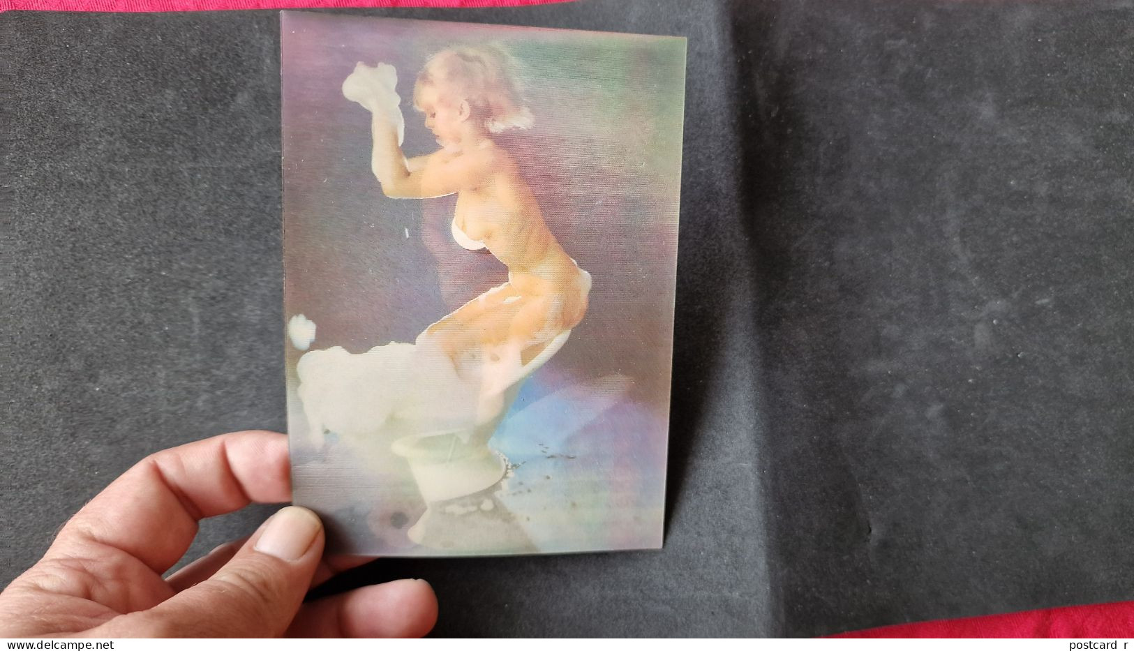 3d 3 D Lenticular Stereo Postcard  Naked Girl 1984   A 228 - Cartoline Stereoscopiche