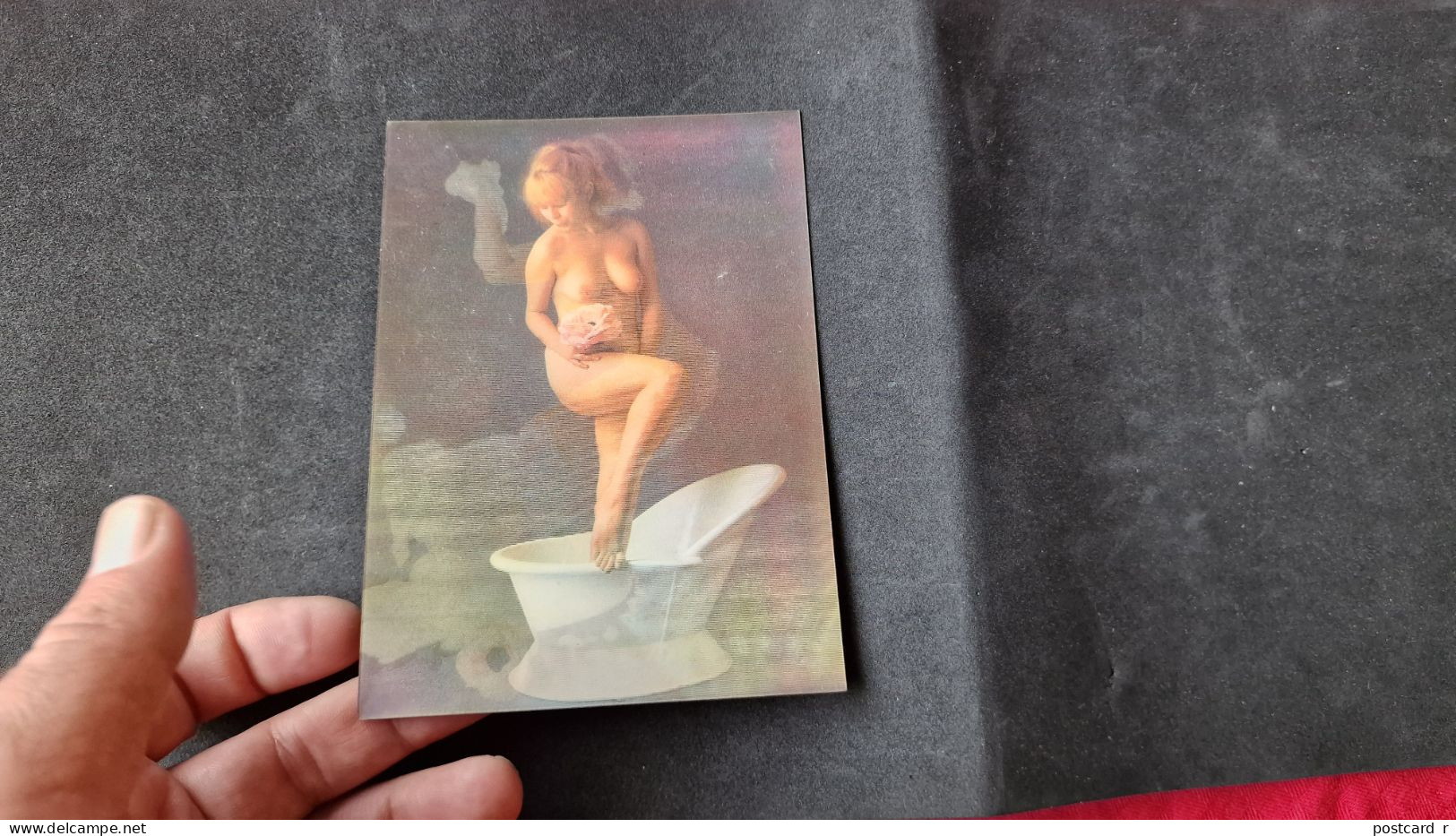 3d 3 D Lenticular Stereo Postcard  Naked Girl 1984   A 228 - Stereoscopische Kaarten